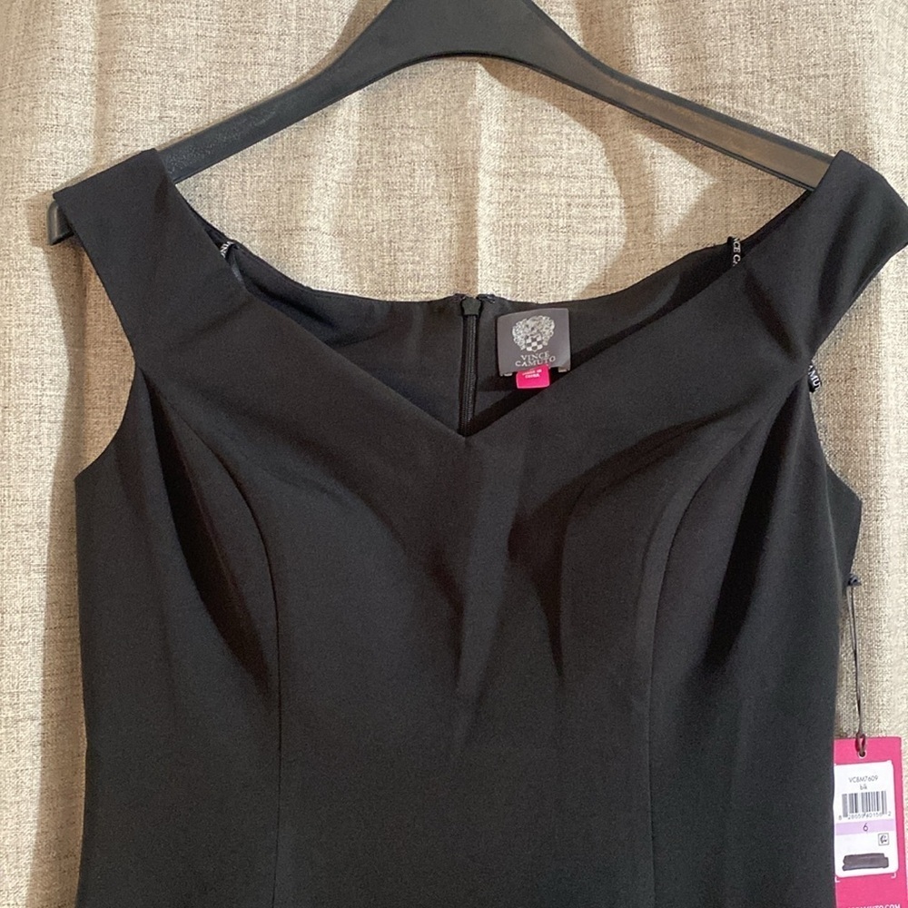 Vince Camuto Women’s Sweetheart Neckline Evening Dress Black Size 6 - Picture 4 of 6